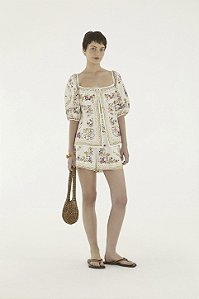 FARM SHORT PRATINHOS DE FLOR ESTAMPADO