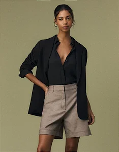SHOULDER SHORTS ALFAIATADO PREGAS