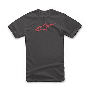 Camiseta Alpinestars Ageless Classic - Preto/Vermelho