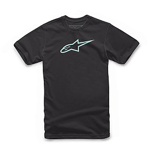 Camiseta Alpinestars Ageless Classic - Preto/Menta