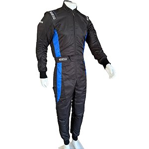 MACACÃO KART SPARCO SINRACE SS1 PRETO/AZUL