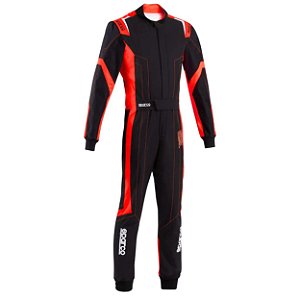 Macacão Kart Sparco Thunder Preto/ Vermelho