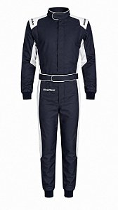 Macacão Kart SinRace S2 - Azul Marinho/Branco