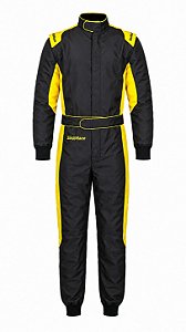 Macacão Kart SinRace S2 - Preto/Amarelo