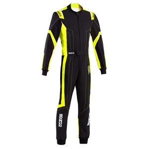 MACACÃO KART SPARCO THUNDER ADVANCED - PRETO/AMARELO
