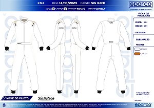 SEU MACACÃO DE KART PERSONALIZADO - SPARCO