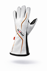 LUVA KART SINRACE S1 - BRANCO/LARANJA