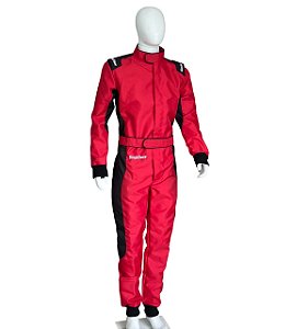 Macacão Kart SinRace S2 - Vermelho/Preto