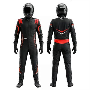 MACACÃO SPARCO VELOCE - PRETO/VERMELHO