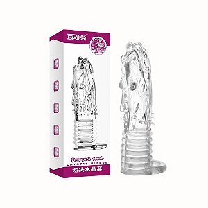 Capa Peniana Dragon com Textura Massageadora e Anel – Mais Estímulo e Controle