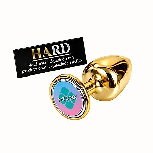 Plug Anal em Metal Tamanho M Plug Anal Dourado Pix