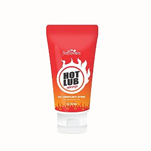 Gel Lubrificante Íntimo Beijável Hot Lub Morango 25g | Sensação Térmica e Conforto