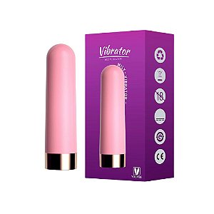 Cápsula Vibratória Recarregável com 10 Modos de Vibração - Rosa