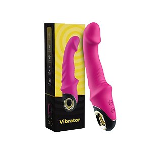 Vibrador Ponto G com Formato Glande - 9 Vibrações Recarregável para Autoconhecimento e Prazer