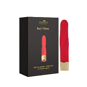 Red Vibez - Vibrador de Luxo Compacto com 10 Modos de Vibração - Essence Toys