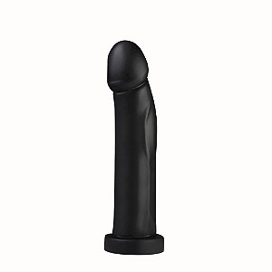 Pênis Realístico Dom 20x4cm Preto em PVC Atóxico
