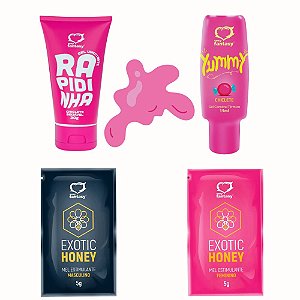 Kit Primeira Vez | Mel & Chiclete Para Um Encontro Inesquecível