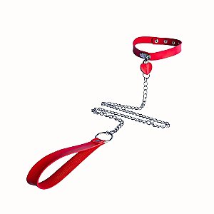 Liberte Seus Desejos com a Coleira Íntima Vermelha – Fetiche, Luxo e Conexão Intensa