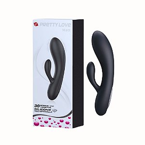 Vibrador Recarregável Ponto G com Estimulador Clitoriano – 30 Modos de Vibração e Design Ergonômico