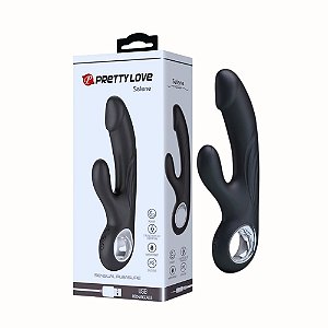 Vibrador Selene Recarregável com Glande Realista e Estimulador Clitoriano – 7 Vibrações, 5 Intensidades