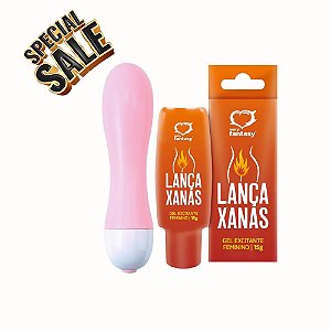 Kit Feminino com Vibrador Ponto G + Gel Lança Xanas – Estímulo Interno e Sensações Intensas
