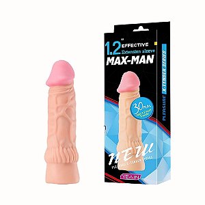 Capa Peniana Extensora 3cm Realista com Glande e Veias – Estímulo, Conforto e Potência