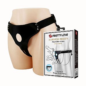 Cinta Peniana com Alça Dupla Ajustável – Harness Strap-On Universal Love Spell