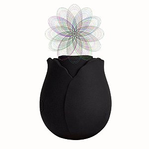 Estimulador Clitoriano em Formato de Rosa | 10 Modos de Ondas de Pressão