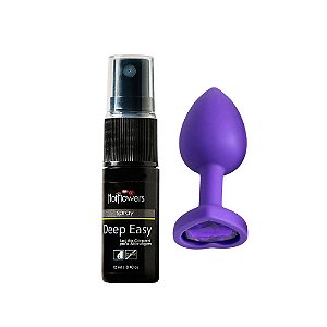 Kit Deep Easy Anal + Plug Anal Silicone P | Conforto e Preparação Segura