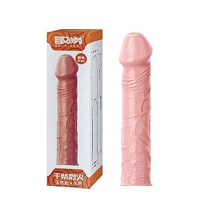 Capa Extensora Peniana 18cm Realística em Silicone | Burning Penis Love Nest