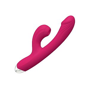 Vibrador com 10 Modos de Vibração e Ondas de Pressão Estimulador de Clitóris