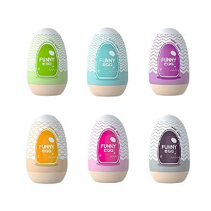 Egg Masturbador Masculino em Cyberskin com Textura Interna