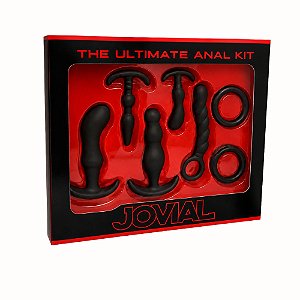 Kit Anal Jovial Completo – 5 Plugs Progressivos + 2 Anéis Penianos
