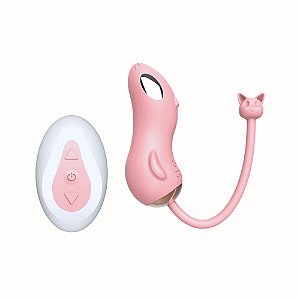 Cápsula Vibratória Recarregável com Controle – 10 Vibrações + 10 Estímulos