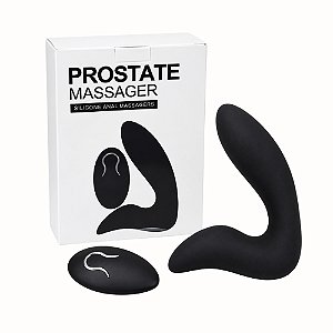 Massageador de Próstata Recarregável com Vibração em Silicone
