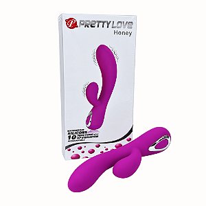 Pretty Love Honey – Vibrador Duplo Ponto G + Clitóris com Bluetooth