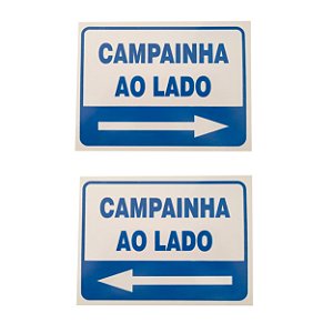 Placa Pvc Campainha Ao Lado Auto-adesiva Jaime