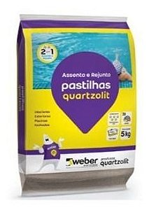 Argamassa 5kg Pastilha Interiores/exterior Branco Quartzolit