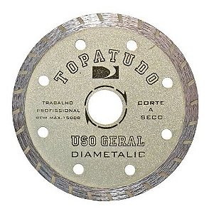 Disco De Corte Diamantado Turbo 110mm Topa Tudo Diametalic