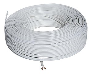 Fio Cabo Paralelo Branco Voltflex - 0,75mm / 30metros