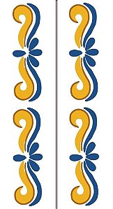 Par De Bordas P/ Nºs Residênciais Cerâmica