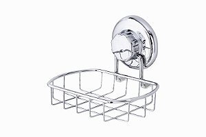Saboneteira Aço Inox Com Ventosa Astra Avi/sab