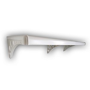 Prateleira Pvc Com Suporte Branca 60x20cm Astra