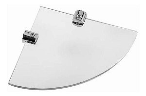 Prateleira De Canto Vidro Multiuso 15x15cm Astra Pvc15r