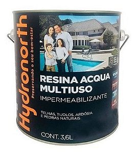 Resina Acrílica Acqua Incolor 3,6l Hydronorth