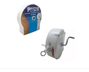 Varal Retrátil Recolhível Removível  30m + Kit Parafusos