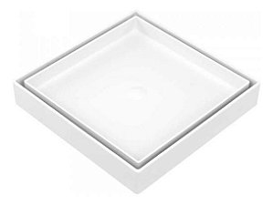 Ralo Invisível Oculto 15x15 Quadrado Branco Ro15 Astra
