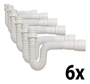 Kit 6 Sifão Multiuso P/ Pia/lavatório/tanque 66cm Tigre