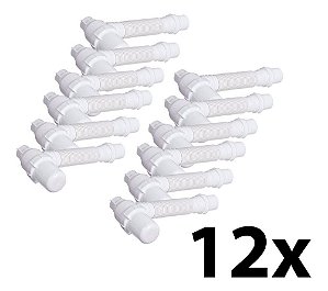 Kit 12 Sifão Copo Sanfonado P/ Pias/lavatórios/tanques Astra