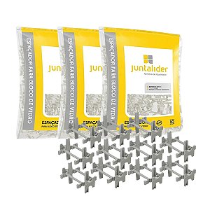 Kit 30 Espaçador P/ Assentamento Bloco Vidro 10mm Juntalider